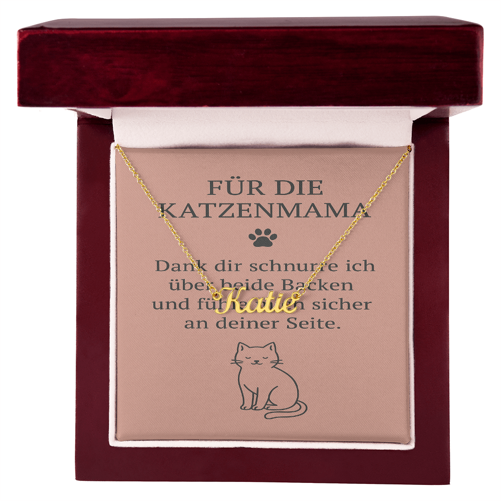 Namenskette inkl. Karte Haustier - Variante 3