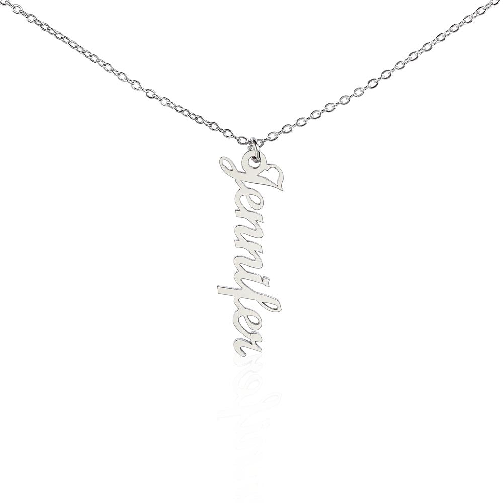 Namensketten vertikal (Silber + Gold)