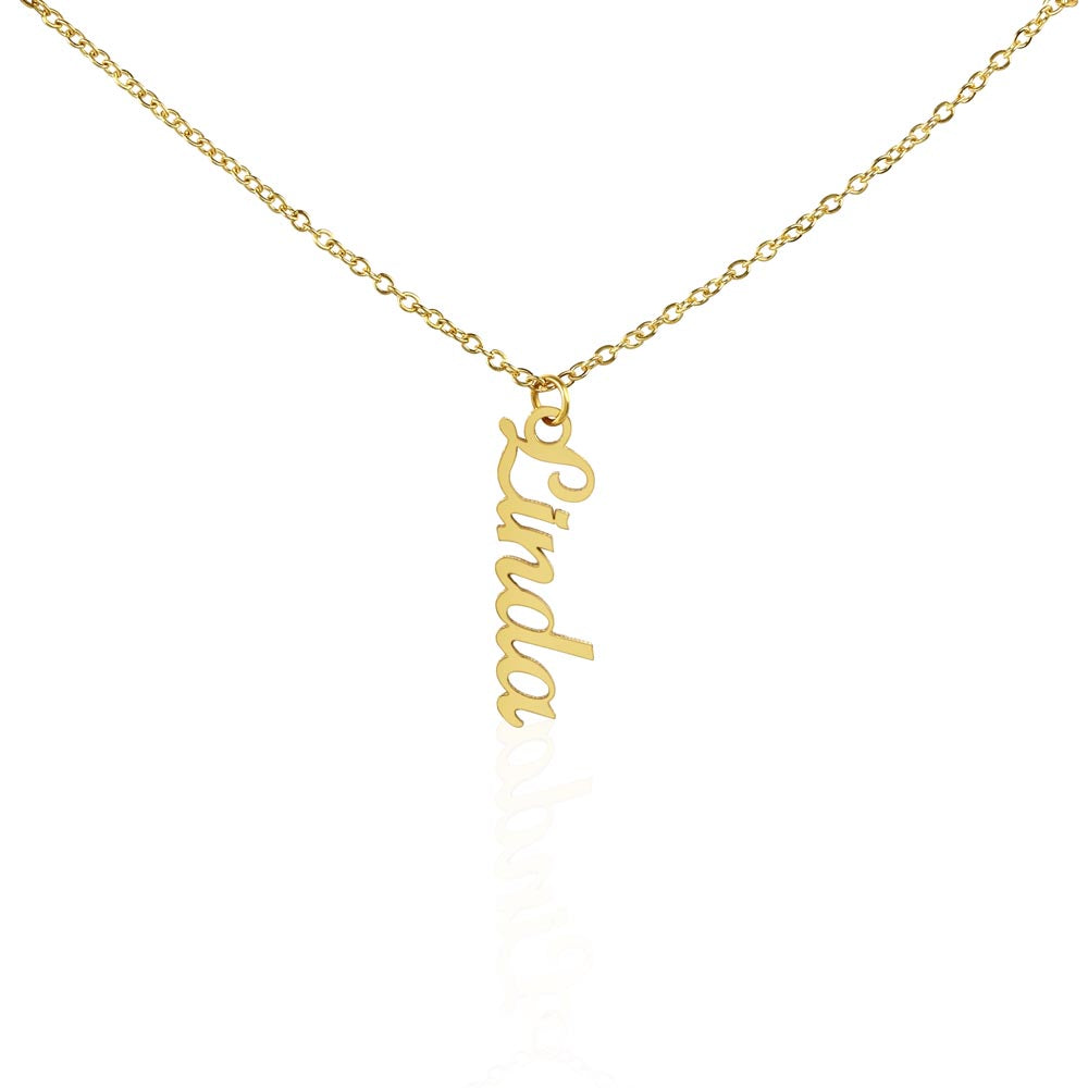 Namensketten vertikal (Silber + Gold)