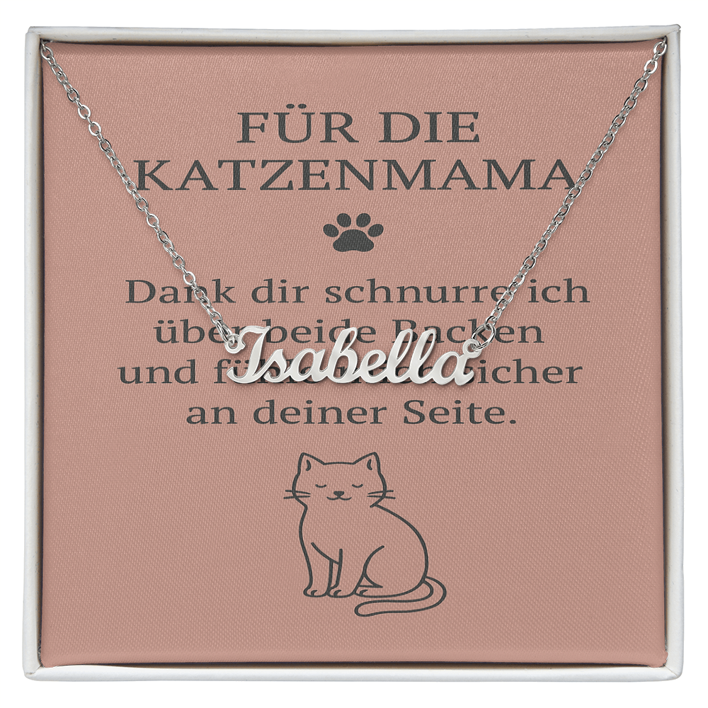 Namenskette inkl. Karte Haustier - Variante 3