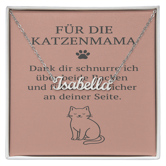 Namenskette inkl. Karte Haustier - Variante 3