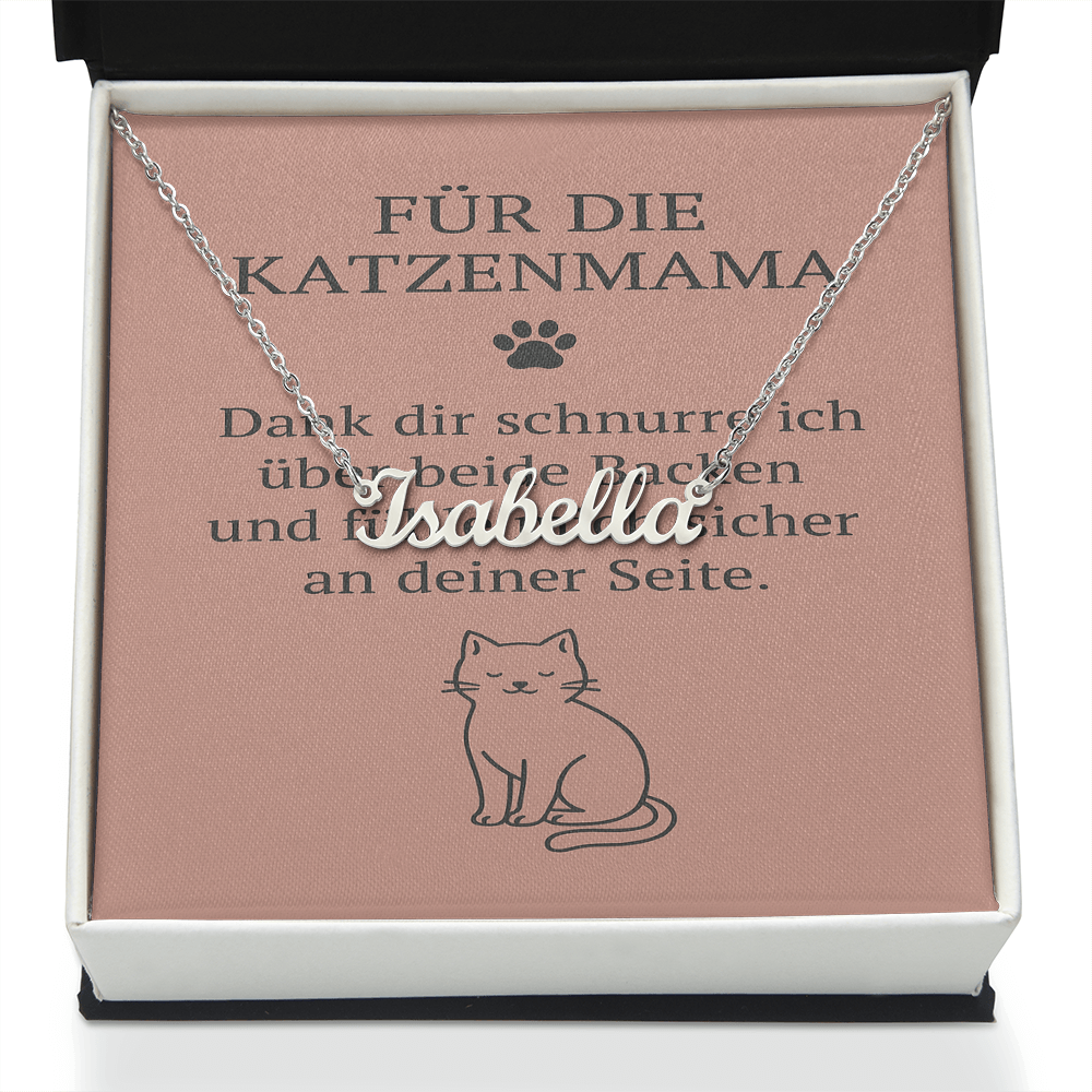 Namenskette inkl. Karte Haustier - Variante 3