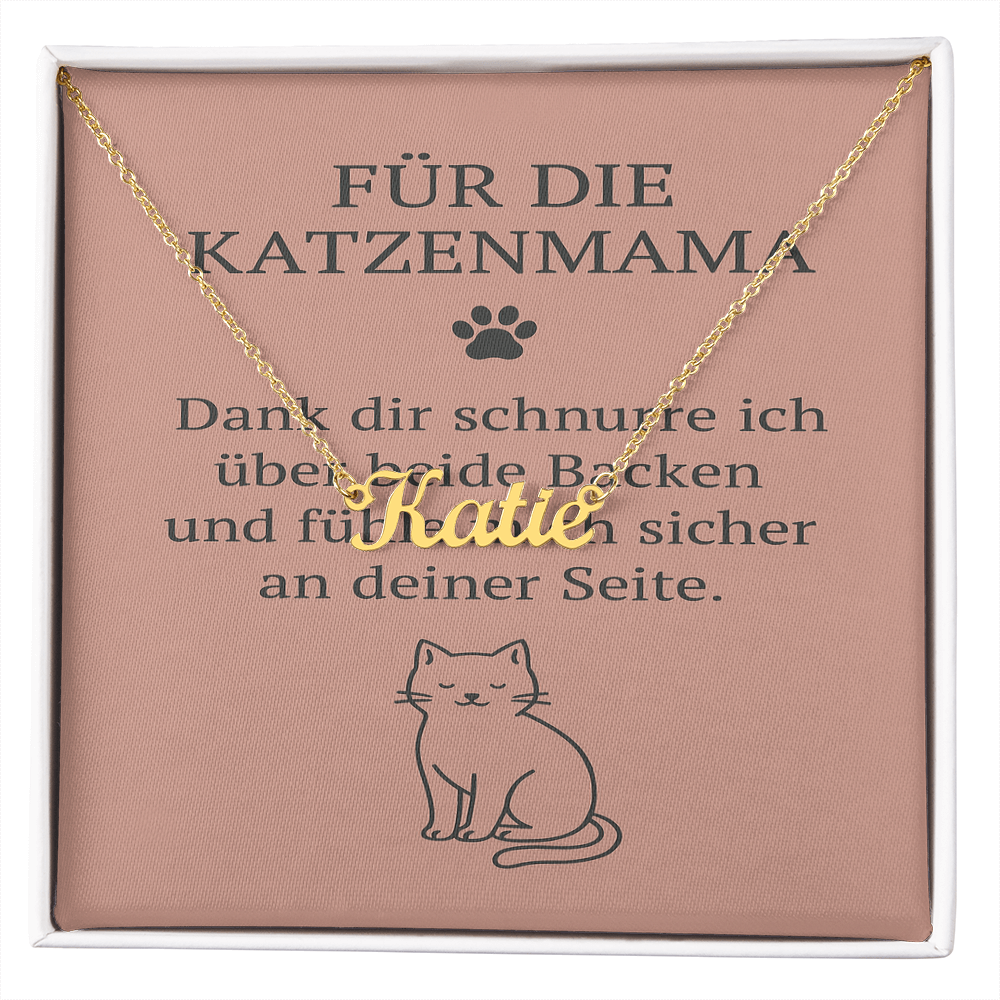 Namenskette inkl. Karte Haustier - Variante 3