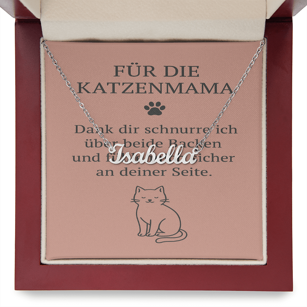 Namenskette inkl. Karte Haustier - Variante 3