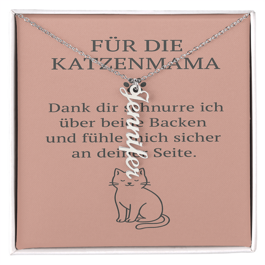 Namenskette vertikal inkl. Karte "Haustier" - Variante 3