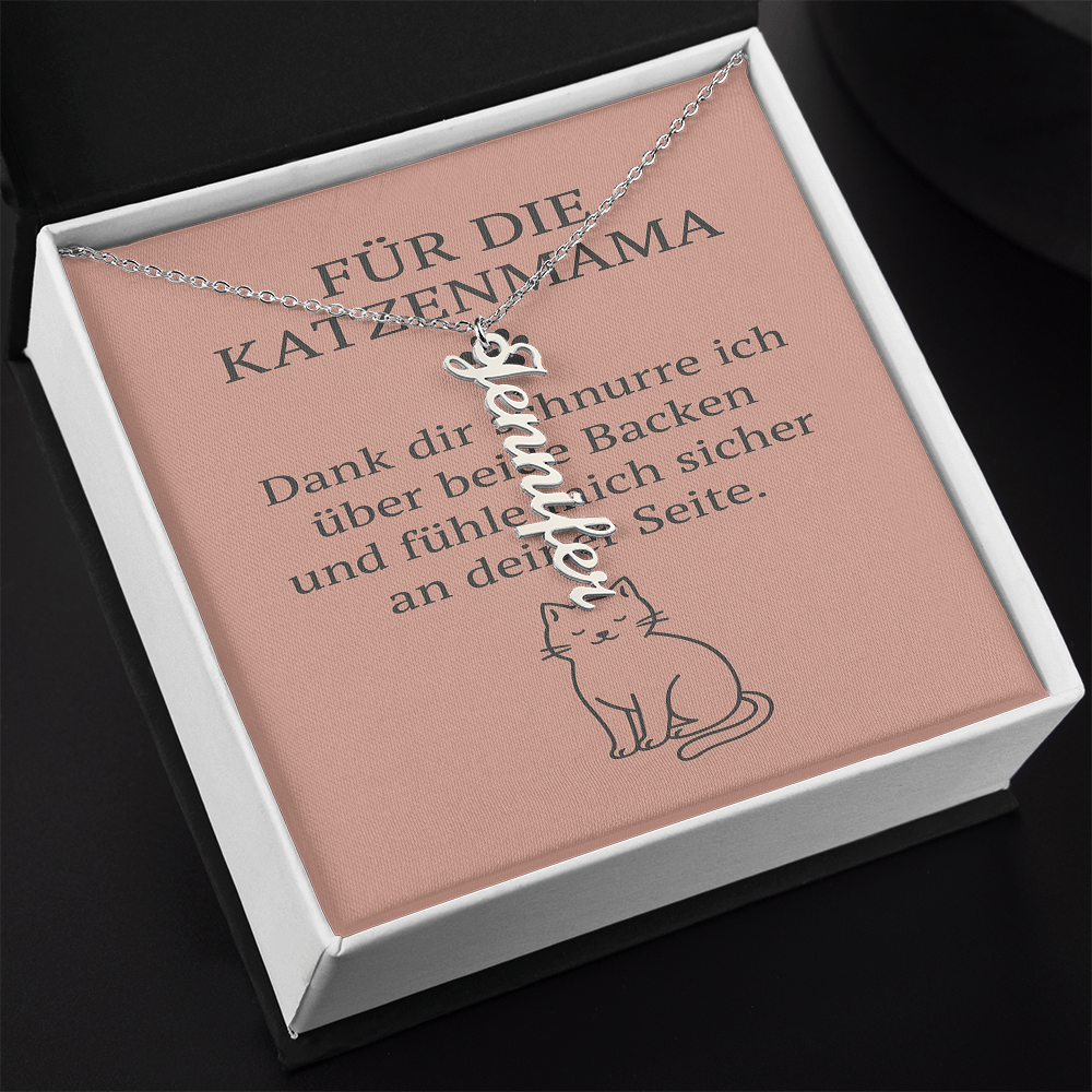 Namenskette vertikal inkl. Karte "Haustier" - Variante 3