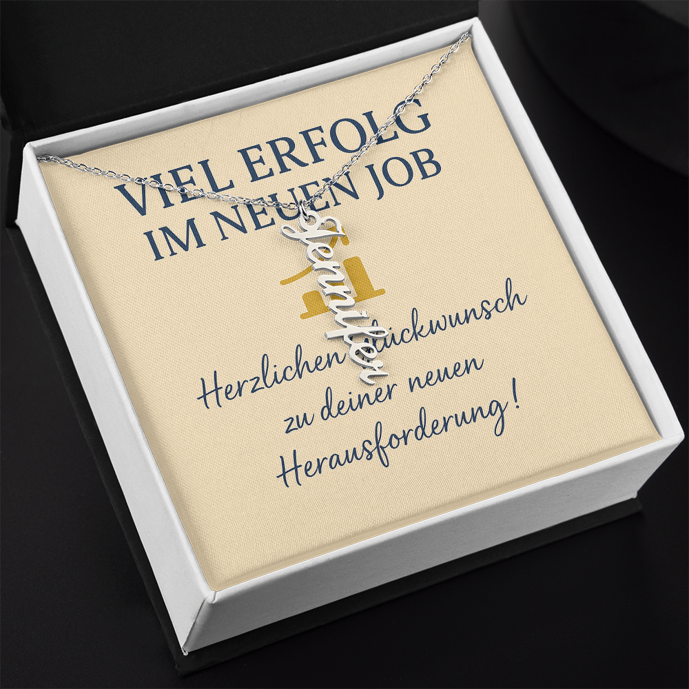 Namenskette vertikal inkl. Karte "Neues Kapitel" - Variante 1