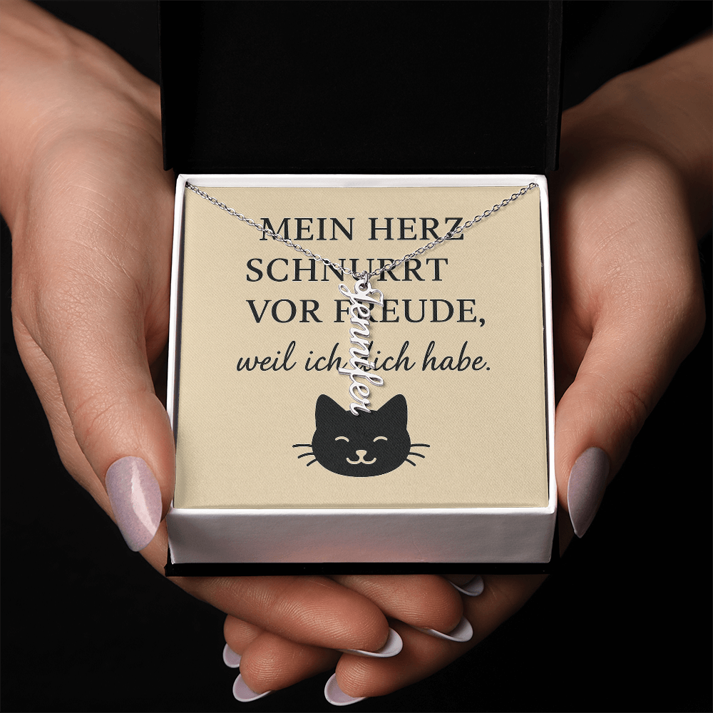 Namenskette vertikal inkl. Karte "Haustier" - Variante 4
