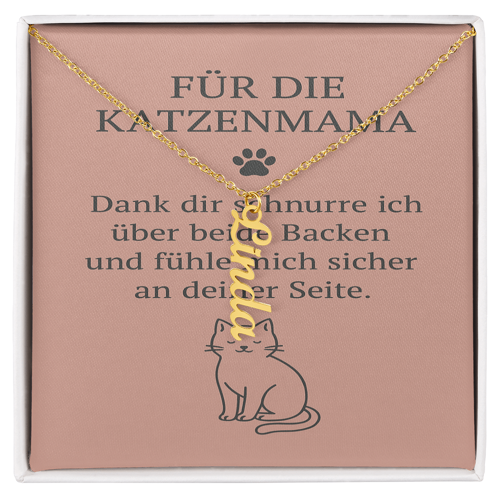 Namenskette vertikal inkl. Karte "Haustier" - Variante 3