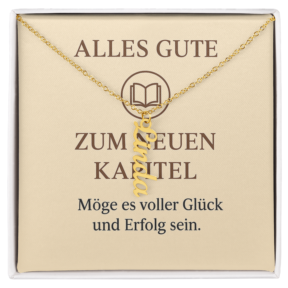 Namenskette vertikal inkl. Karte "Neues Kapitel" - Variante 2