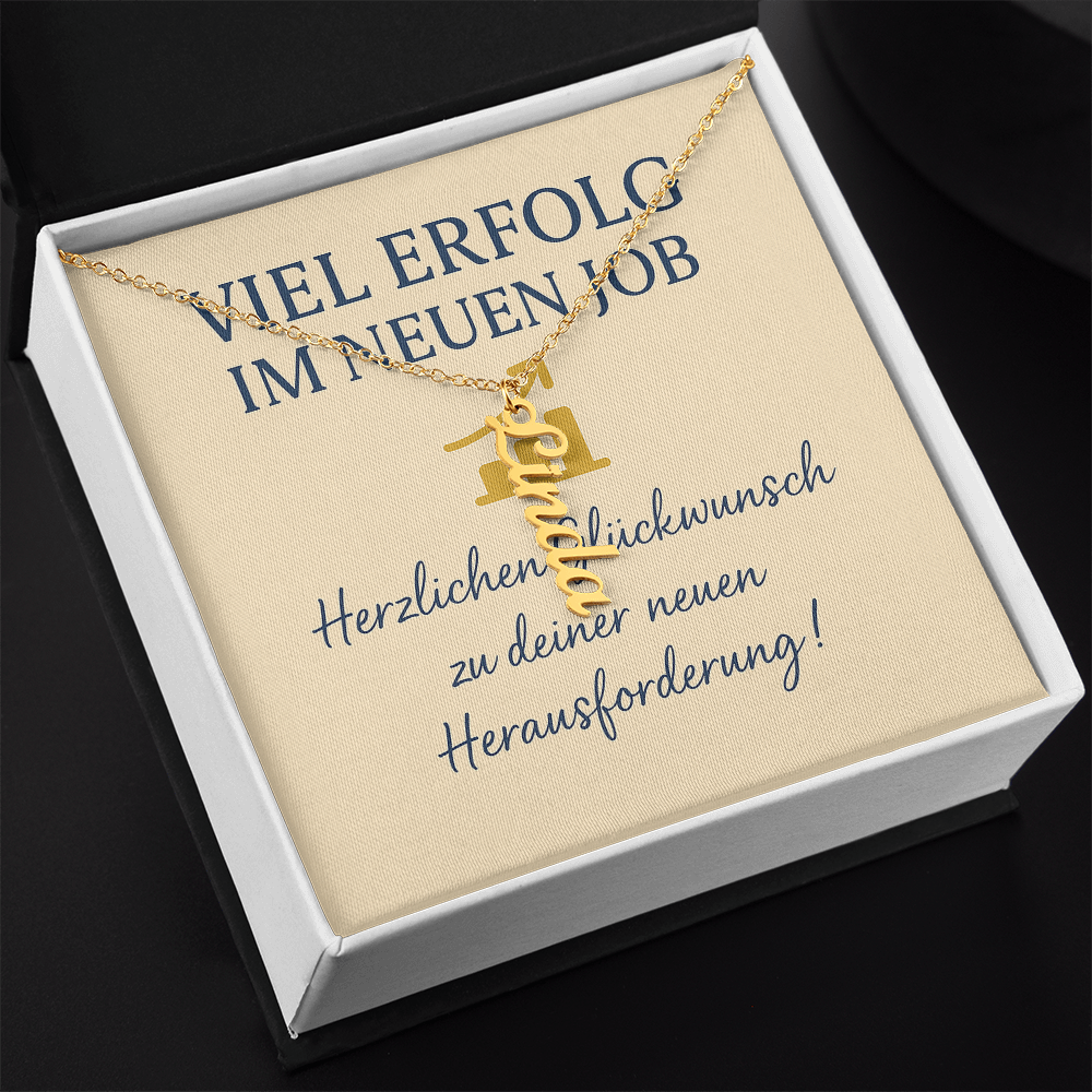 Namenskette vertikal inkl. Karte "Neues Kapitel" - Variante 1