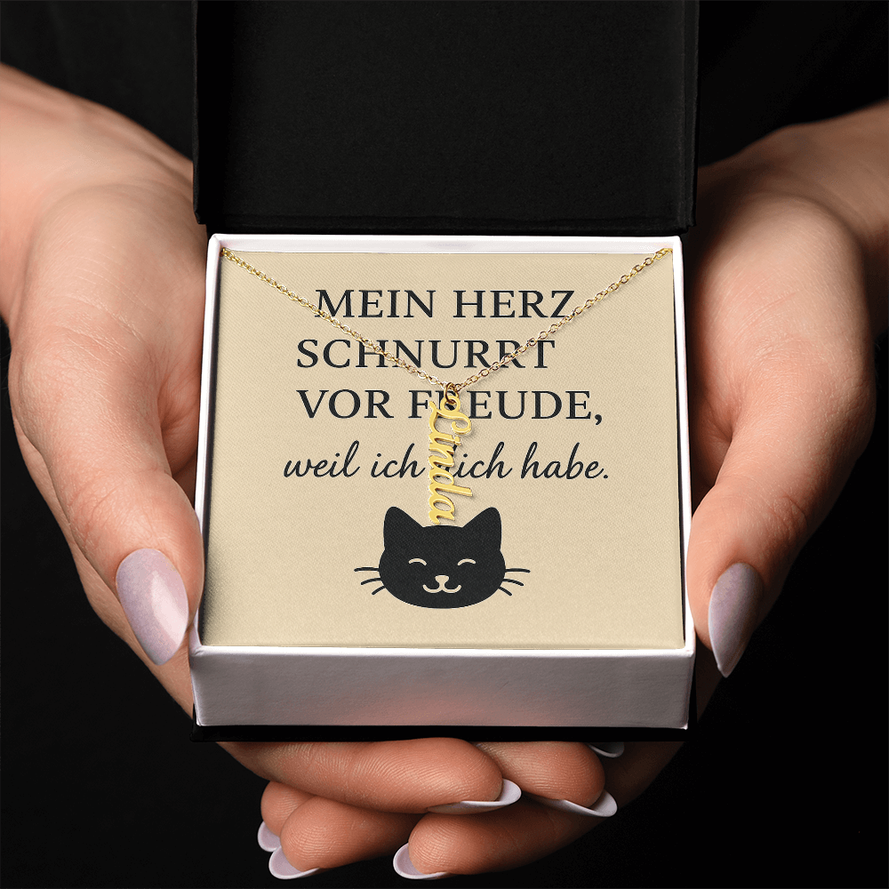 Namenskette vertikal inkl. Karte "Haustier" - Variante 4