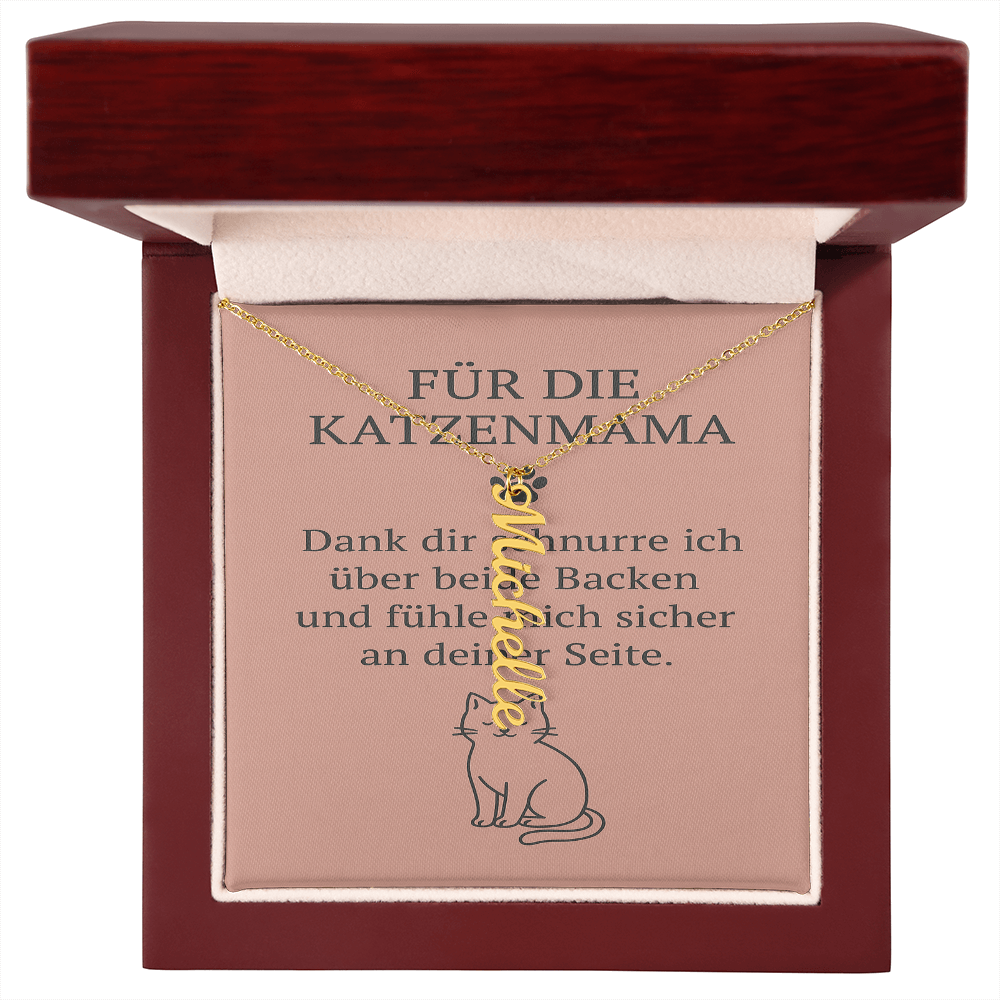 Namenskette vertikal inkl. Karte "Haustier" - Variante 3