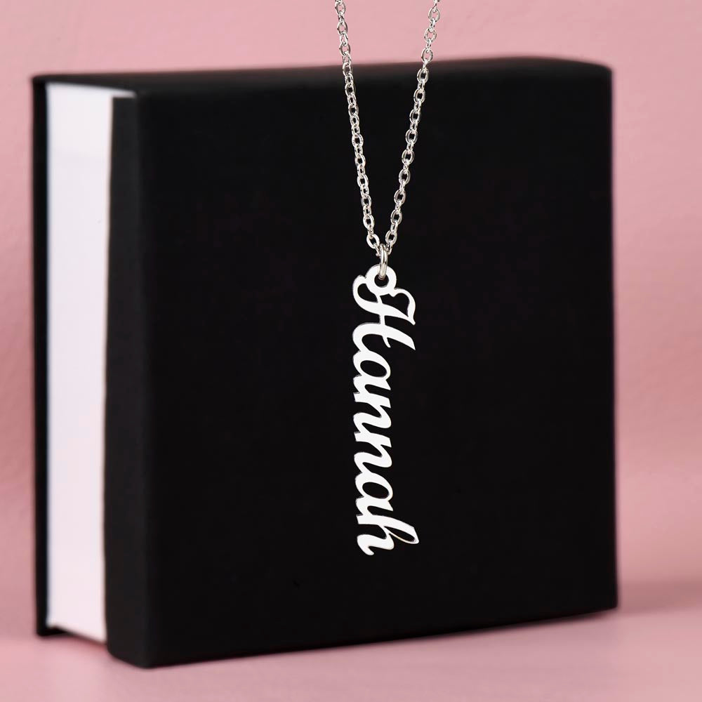 Namensketten vertikal (Silber + Gold)