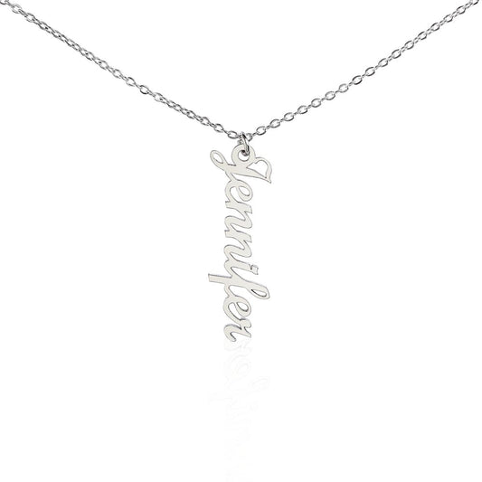 Namensketten vertikal (Silber + Gold)