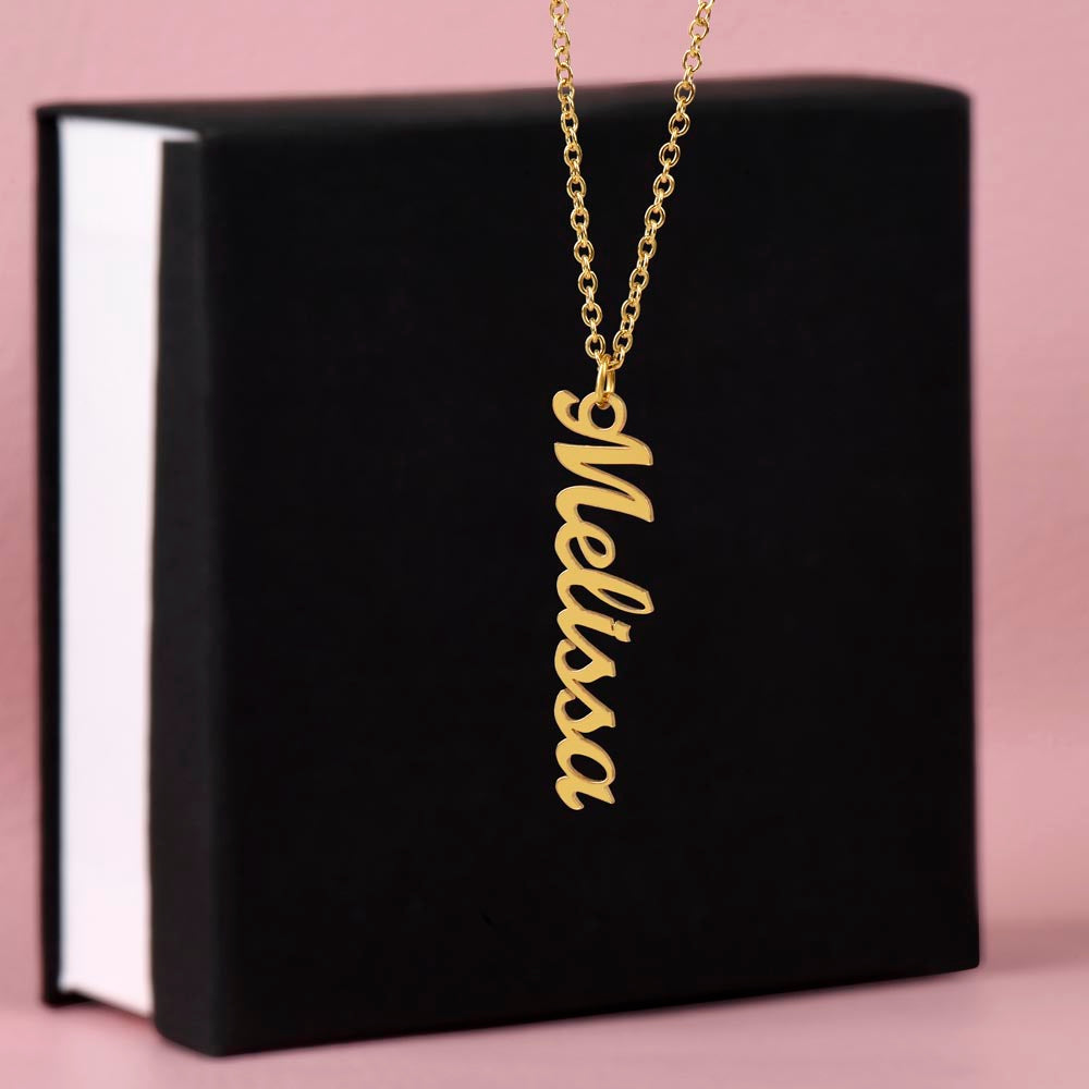 Namensketten vertikal (Silber + Gold)