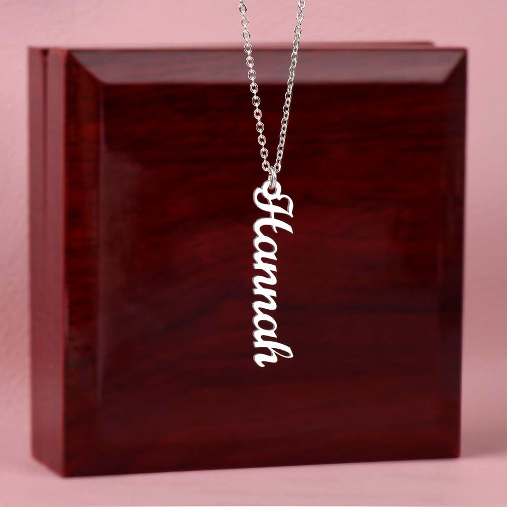Namensketten vertikal (Silber + Gold)